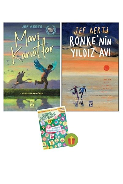 Timaş Yayınları 222stickerlı - 2kitap- Mavi Kanatlar - Ronke'nin Yıldız Avı /...
