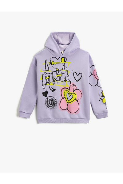 Koton Sweatshirt - Lila - Regular Fit