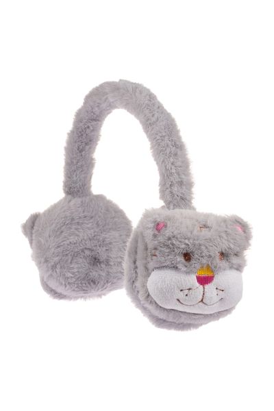 Kitti Arıcı Store New Season Girl's Winter Gray Color Plush Earmuff