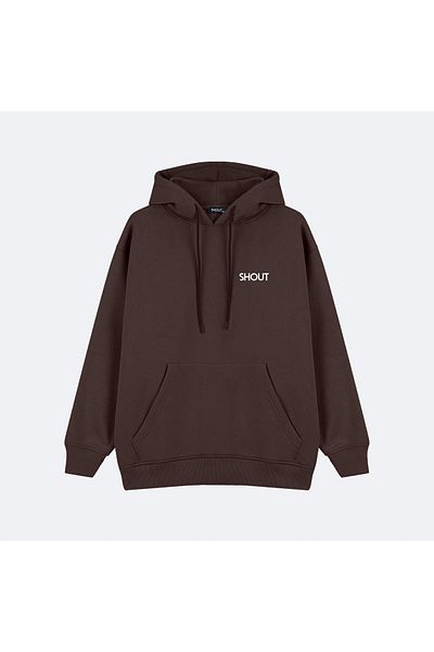 Shout Oversize Coffee Bean Basic Unisex Hoodie