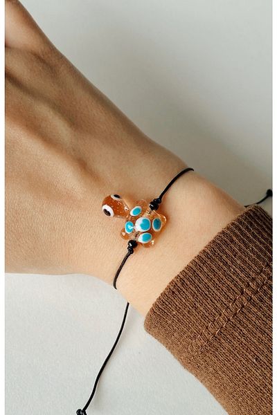 SWORDS CONCEPT Handmade Murano Glass Turtle Bracelet / Gift