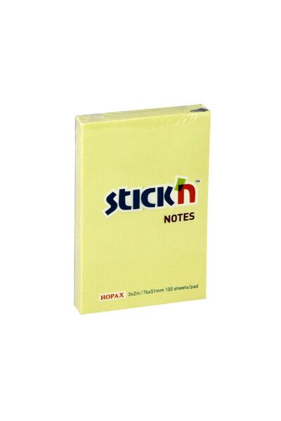 Gıpta Stick`n 76*51 Mm 100 Yaprak Yapışkanlı Not Kağıdı Pastel Sarı