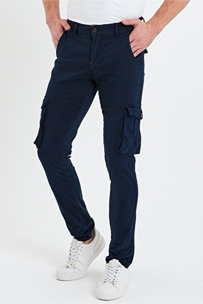 Whitesea Pamuklu Slim Fit Kargo Pantolon