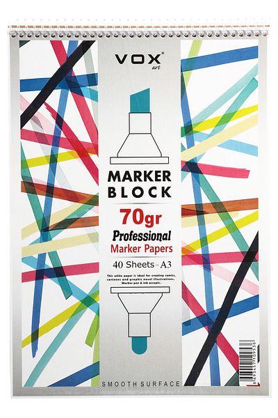 Vox Art Bloc de marcare - A3 -70gr - 40 coli