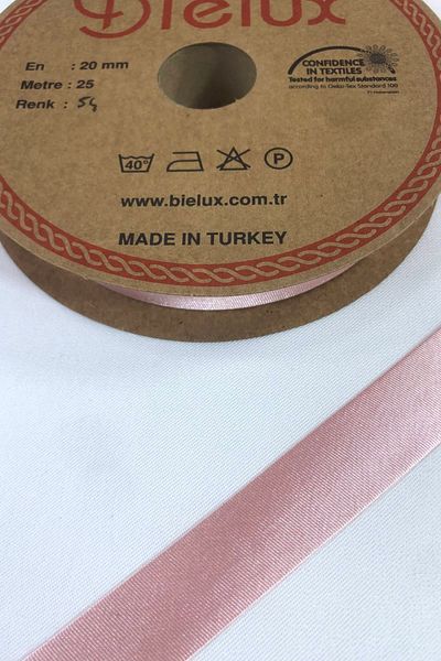Hobigram Ανοιχτό ροζ Χρώμα Satin Piping Πλάτος 2 cm Μήκος 1 μέτρο – Κορδέλα, Κομψό Σχέδιο, Γυναικείο Αξεσουάρ – Κορδέλα