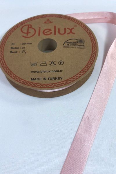 Hobigram Ανοιχτό ροζ Χρώμα Satin Piping Πλάτος 2 cm Μήκος 1 μέτρο – Κορδέλα, Κομψό Σχέδιο, Γυναικείο Αξεσουάρ – Κορδέλα