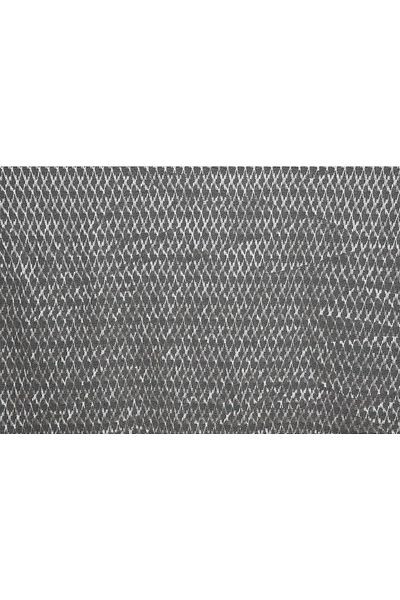 AKÇA TEKSTİL Large Baklava Powder Color Single Wing Ready Planted Pleated Background Curtain 300*260 Cm