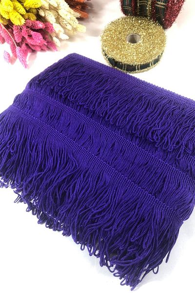 Hobigram Μπλε Navy Fringe Φούντα Πλάτος 20 cm 1 μέτρο – Διακοσμητική κορδέλα