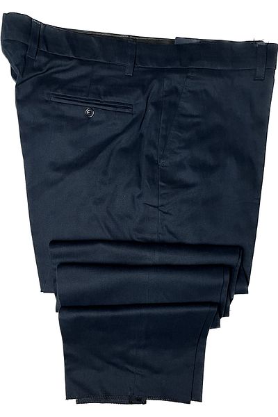 APT PRESTIGE Men's Plus Size Navy Blue Gabardine Trousers