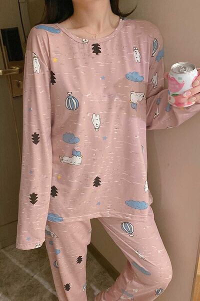 PEMBİŞ HOMEWEAR مجموعة بيجامات Bear2 فائقة النعومة الجديدة