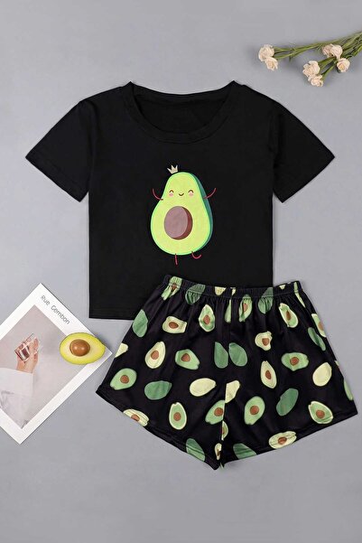 PEMBİŞ HOMEWEAR مجموعة شورت Tex Super Soft Avocado3