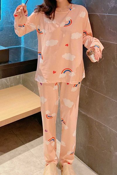PEMBİŞ HOMEWEAR Noul set de pijamale Rainbow Super Soft