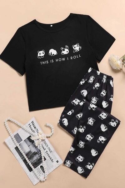 PEMBİŞ HOMEWEAR Next Supersoft Pajama Set, Panda2