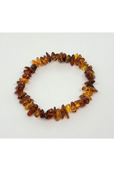 Tesbihci Efendi Damla Amber Adult Cognac Color Elastic Bracelet