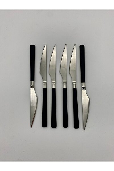 BRONDOFF Wessenburg Siyah Çelik 6 Adet Tatlı ( Pasta) Bıçak