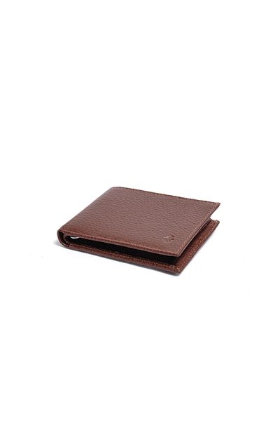Eminsa Men's Tan Genuine Leather Wallet with Magnet Money Clip