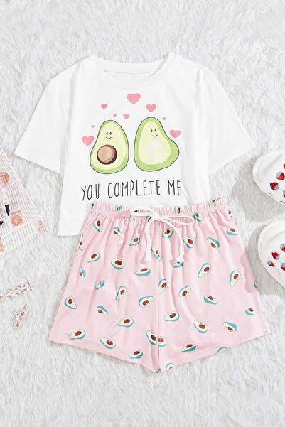 PEMBİŞ HOMEWEAR Комплект шорти Tex Supersoft Авокадо