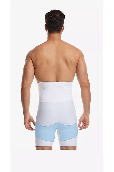 MİSTİRİK Danni Double Striped Hip And Belly Firming Collector Corset Boxer White Color