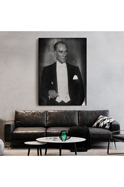 Genel Markalar Atatürk Portre Tablosu Mustafa Kemal Atatürk Dikdörtgen Dekora...