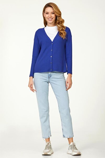 İKİLER Önü Çıtçıtlı Triko Hırka 223-1728