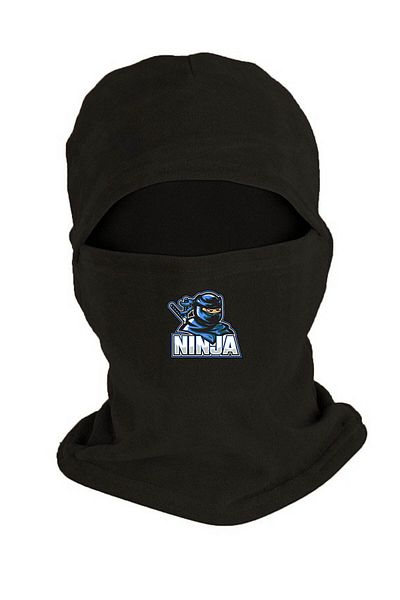 herotasarım Set de mască de zăpadă și mănuși din lână Ninja neagră - Bll1740
