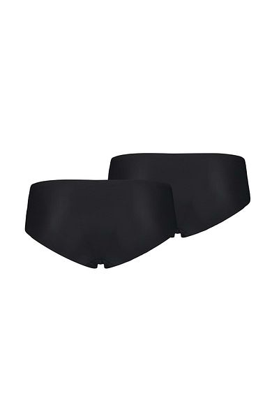 Puma Damen Hipster 2er-Pack – Mikrofaser Nahtlos Unterhose, Einfarbig