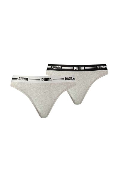 Puma Damen-String – ikonischer, weicher Baumwoll-Modal-Stretch, 2er-Pack