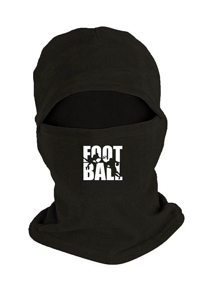herotasarım Mască de zăpadă din lână neagră de fotbal - Set mănuși decupate BLL2018