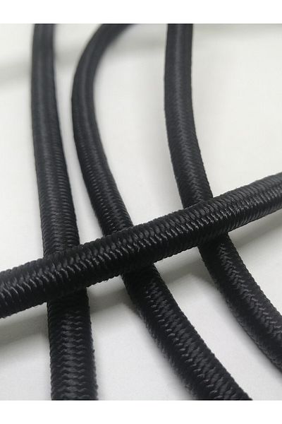 Firebird Takı Aksesuar Ve Kamp Malzemeleri Λαστιχένια κλωστή 8 mm Μαύρο Χρώμα 10 μέτρα