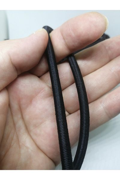 Firebird Takı Aksesuar Ve Kamp Malzemeleri 5 mm Λαστιχένιο νήμα Μαύρο Χρώμα 10 μέτρα