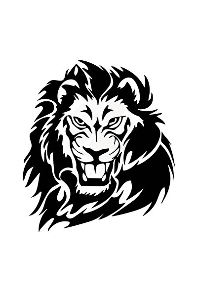 Genel Markalar Aslan Sticker Aslan Oto Sticker Araba Sticker Arma Sticker Siy...