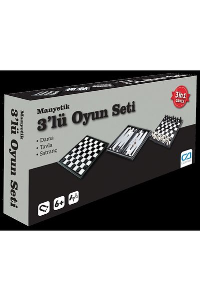 CA Games Magnetic 3-Piece Play Set with Box