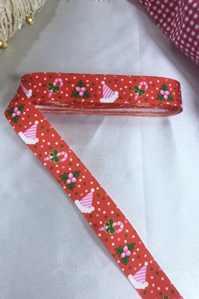 Genel Markalar Yeniyıl 2026 Hediye Paketleme Kurdelesi Kırmızı Şapka Desenli ...