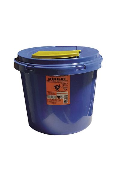 ÇELİKPENÇE 5 Pieces Blue Medical Glass Waste Box 3.5 Lt