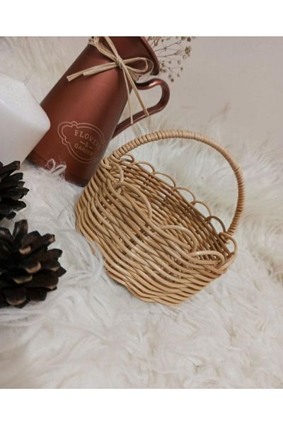 gudelidekor Wicker Bamboo Rattan Sugar Bowl Snack Bowl