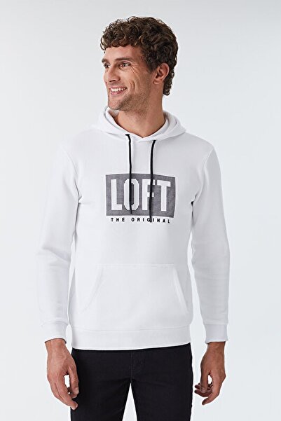 Loft Erkek Regular Fit Beyaz Sweatshirt Lf 2028610