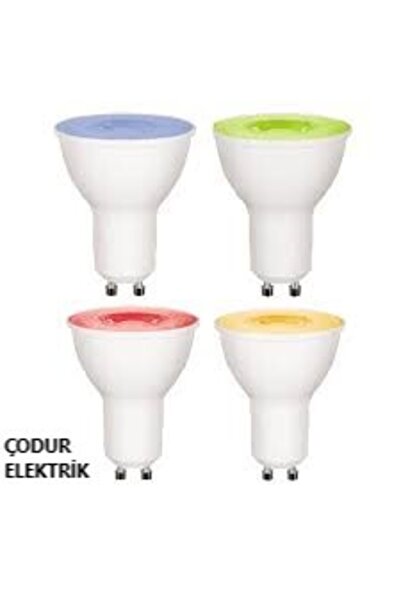 Osaka Light 7w = 50w Eşdeğer Yeşil Renkli GU10 Duylu Smd Led Çanak Ampul 630 ...