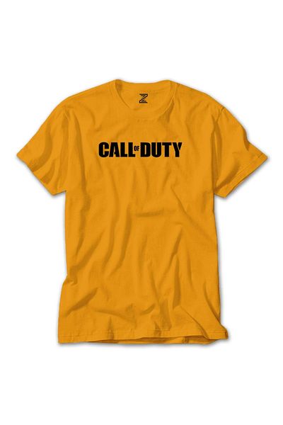 Z zepplin Κίτρινο T-shirt Call Of Duty Black Text