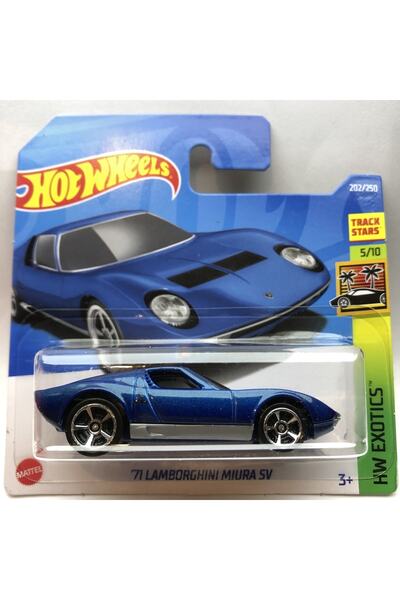 HOT WHEELS Yeni - New 71 Lamborghini Miura Sv Mini Araba 1:64 Ölçek Hotwheels...