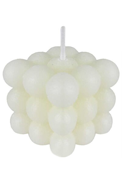 Acar Süs Mum Bubble Beyaz 4,5x4,5 Cm 1 Adet