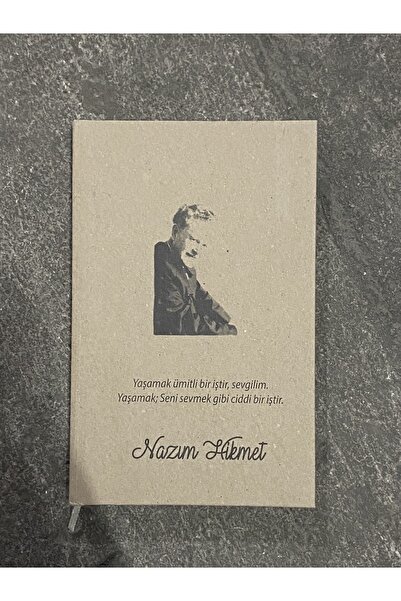 Kıvılcım Kraft 13*21 Çizgili Şair Serisi Nazım Hikmet