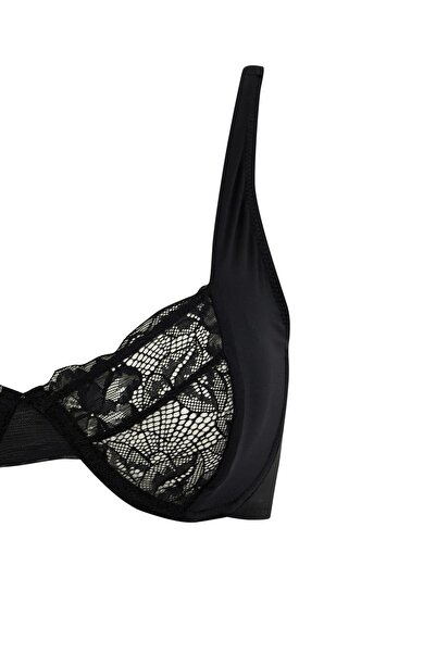 DeFacto Fall In Love Dantelli Balenli Kapsız Sütyen