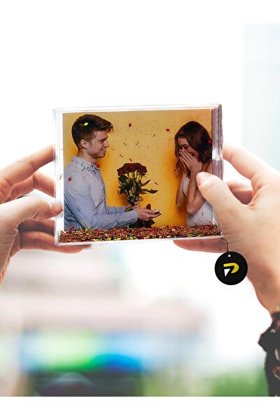 Postermanya Fotoğraflı Dikdörtgen Kar Küresi, Yılbaşı Resimli Kar Küresi, Yıl...