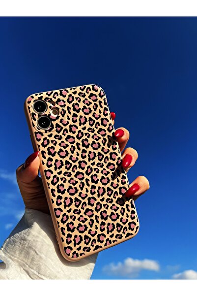 Molly Technology حافظة سيليكون مخملية بنمط الفهد لهاتف آيفون 11