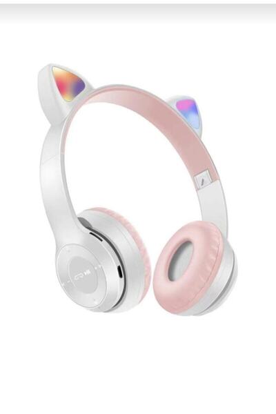 HOBİPİX Kedili Işıklı Katlanabilir 5.0 Bluetooth Kulaklık Kablosuz P47m