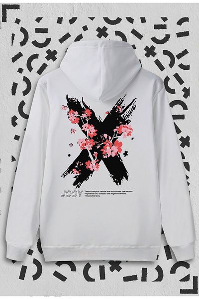 Jooy Company Φούτερ με κουκούλα με στάμπα X Flowers