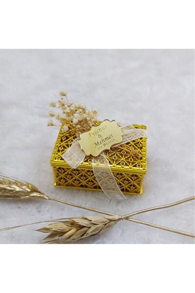 Hayaller Dükkanı 30 Adet Mika Kutu Söz Nişan Nikah Hediyelik-