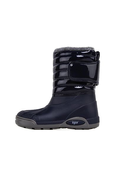 IGOR W10168 Topo Ski Charol Παιδικές Γούνινες Μπότες Navy Blue