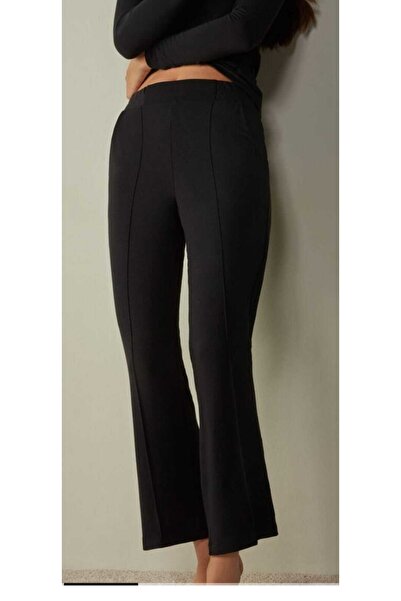 TİGERS Ženske zimske hlače sa prugama na prednjoj strani i elastičnim strukom