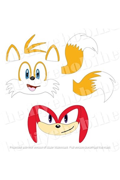 hediyehobihersey Yeni Sonic Yenilebilir Gıda Baskısı, Yenilebilir Pasta Süsü, Kurabiye Şekerli Kağıt